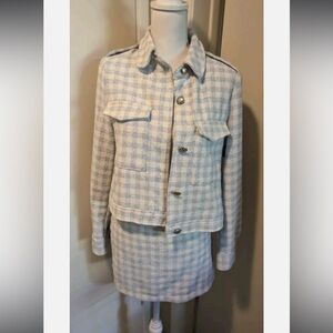 Zara checkered blazer set